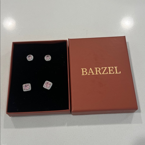 barzel Jewelry - NWT Barzel Pink and Silver Earring Set